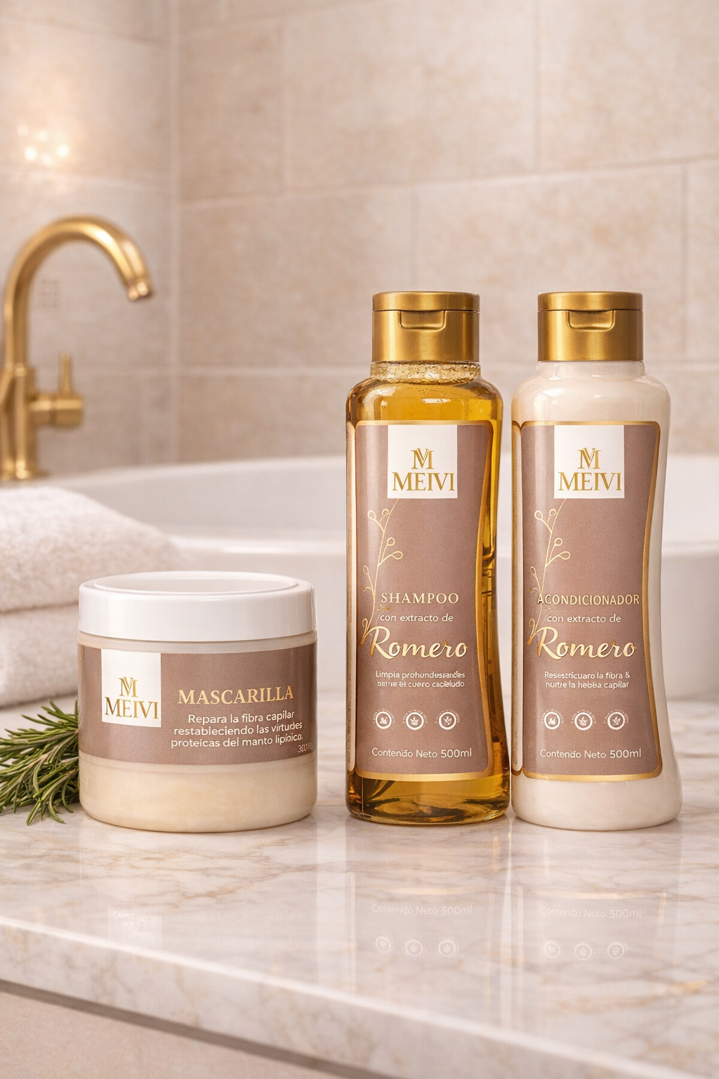 KIT CAPILAR MEIVI DE ROMERO – CRECIMIENTO, NUTRICIÓN Y CONTROL DEL FRIZZ