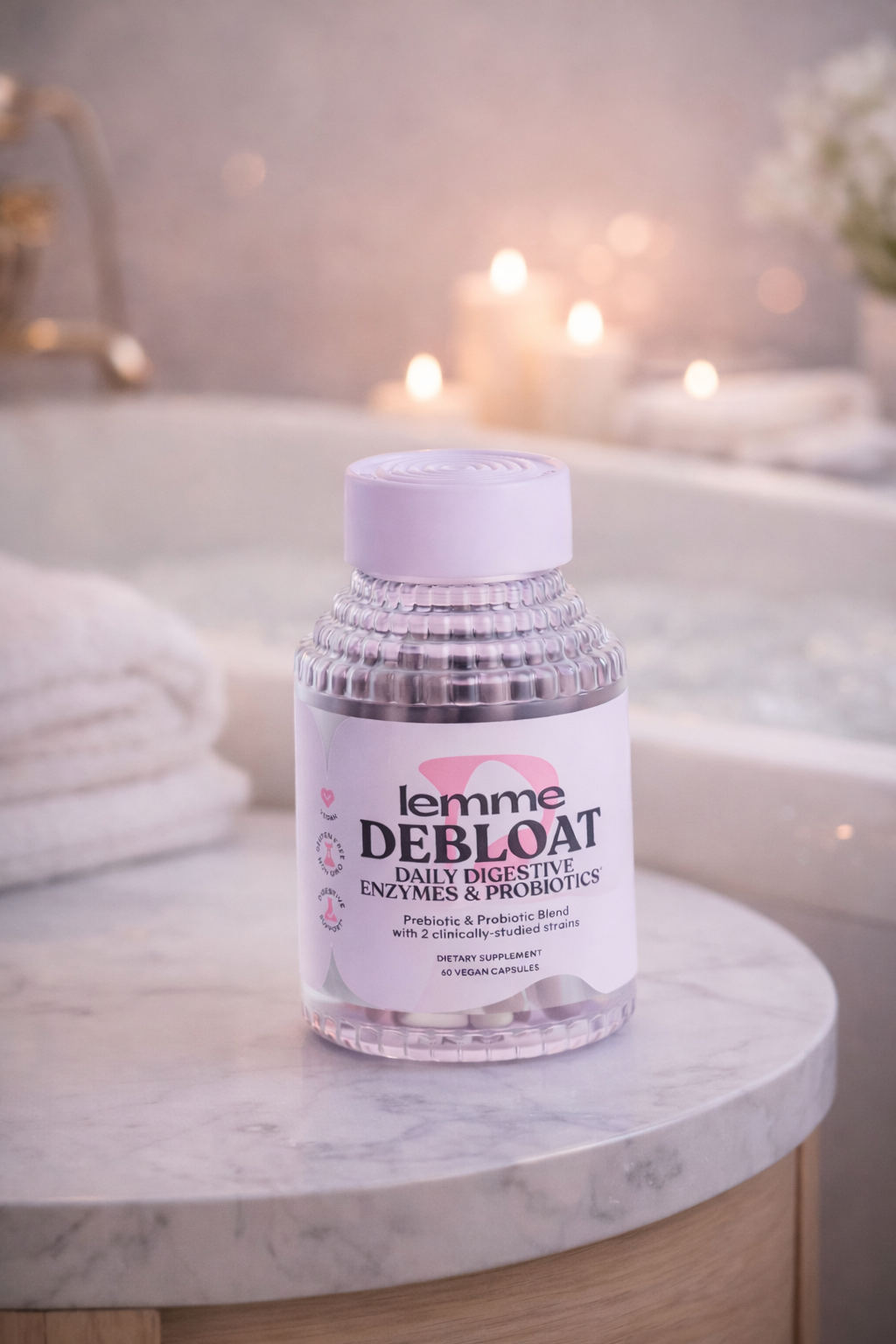 Lemme Debloat – Enzimas Digestivas y Probióticos para la Digestión y Reducción de Hinchazón