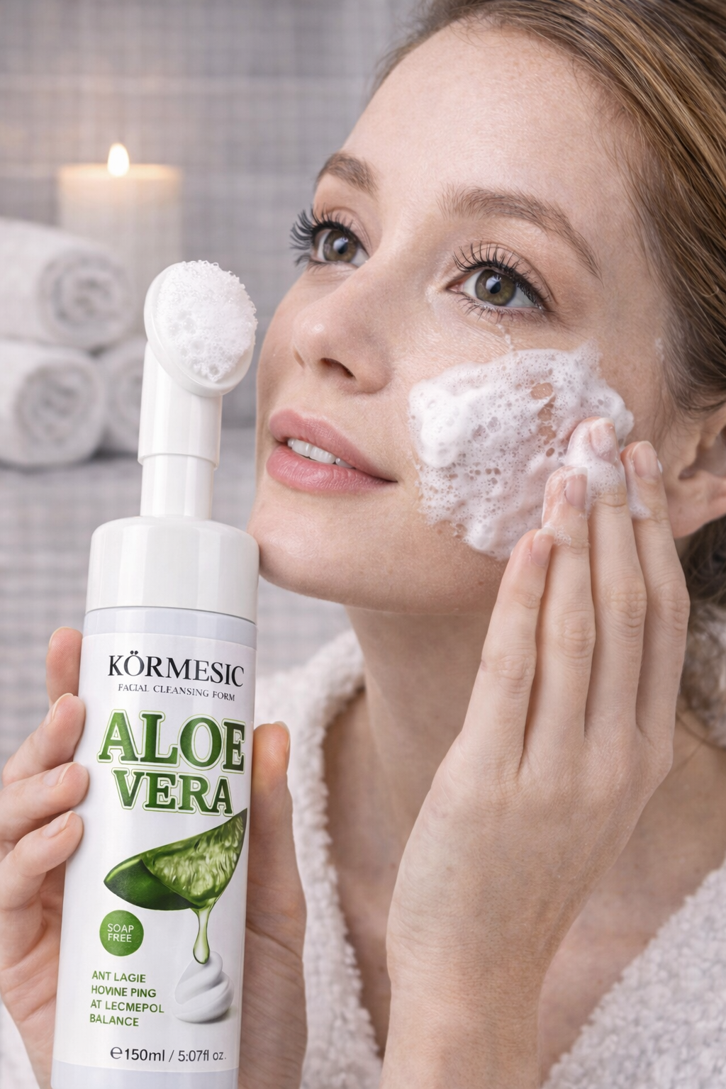 ESPUMA FACIAL HIDRATANTE CON ALOE VERA