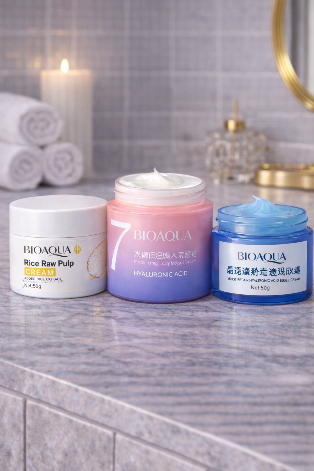 CREMA ARROZ +7 BENEFICIOS +GEL ACIDO HIA