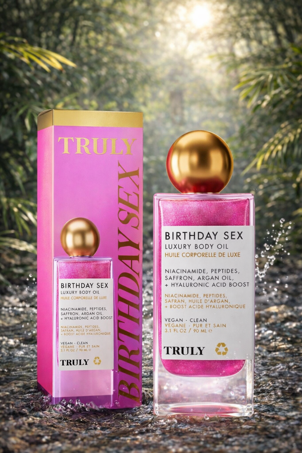 🌸 Aceite Corporal Truly Birthday Sex – Hidratación y Brillo Radiante 🌸
