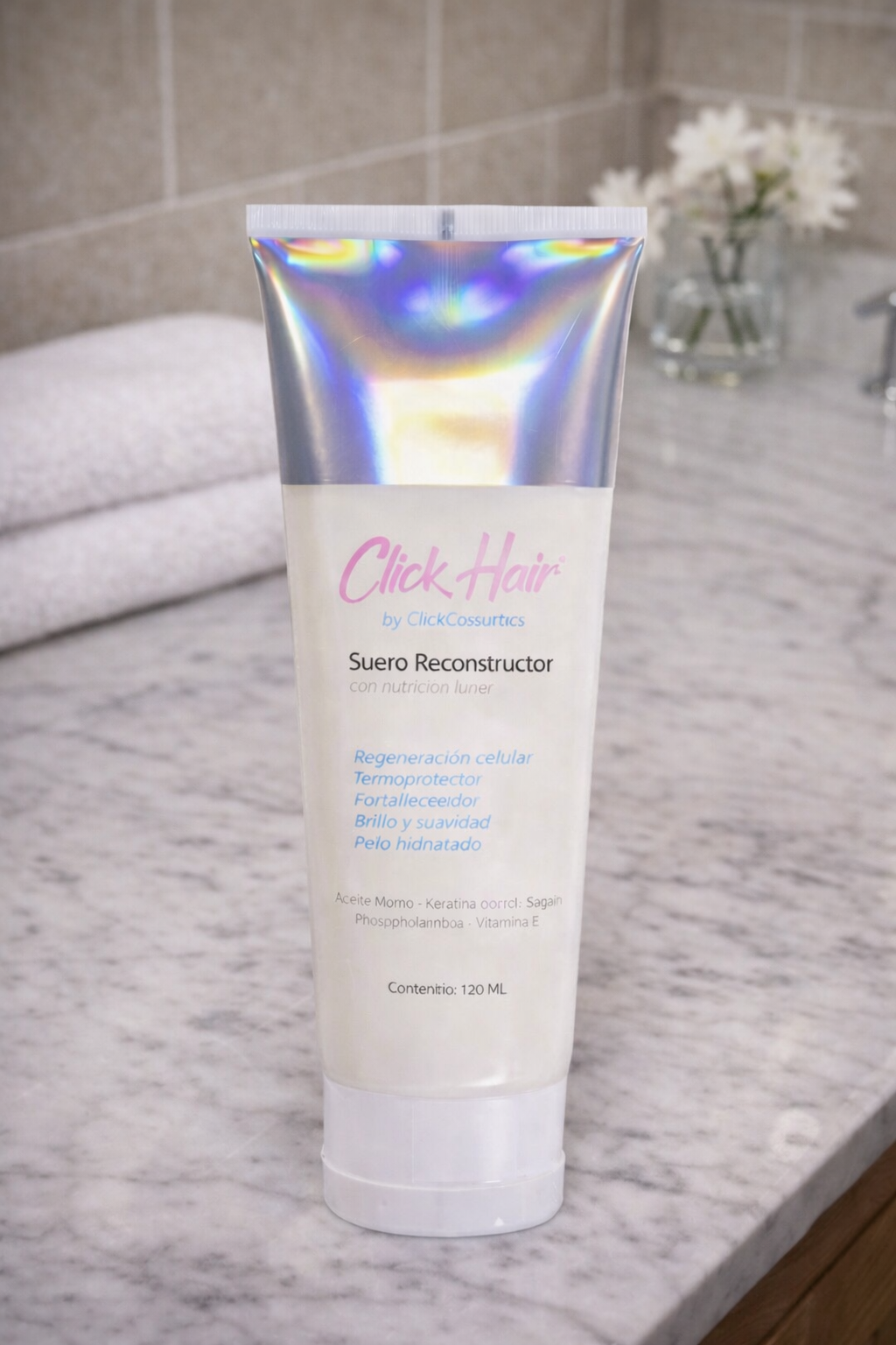 ✨ Suero Reconstructor Click Hair – Reparación, Brillo y Protección Capilar ✨
