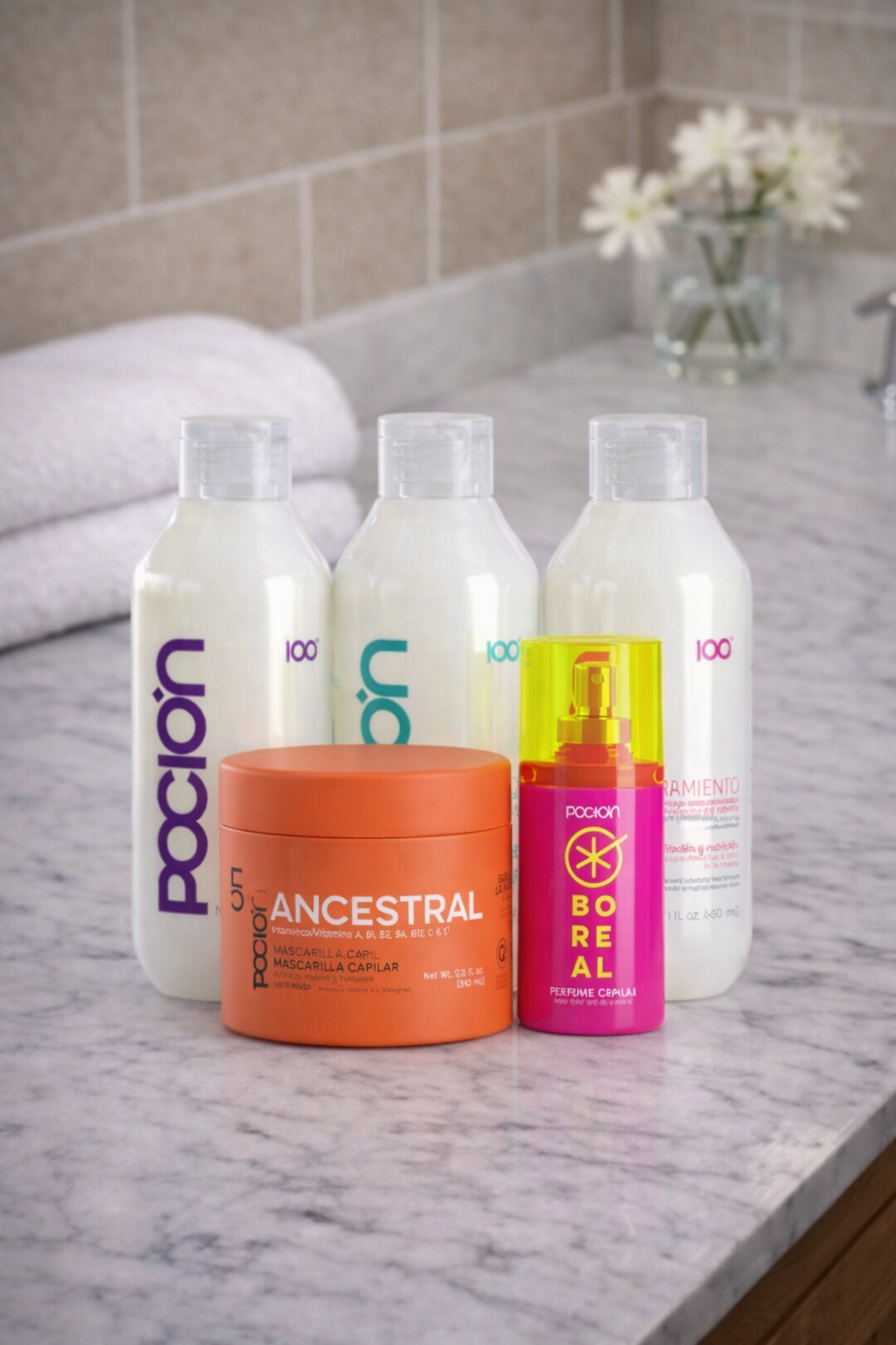 ✨ Kit Capilar Pocion – Shampoo + Mascarilla Ancestral + Sérum Boreal ✨